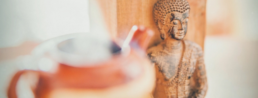 Buddha and teapot image