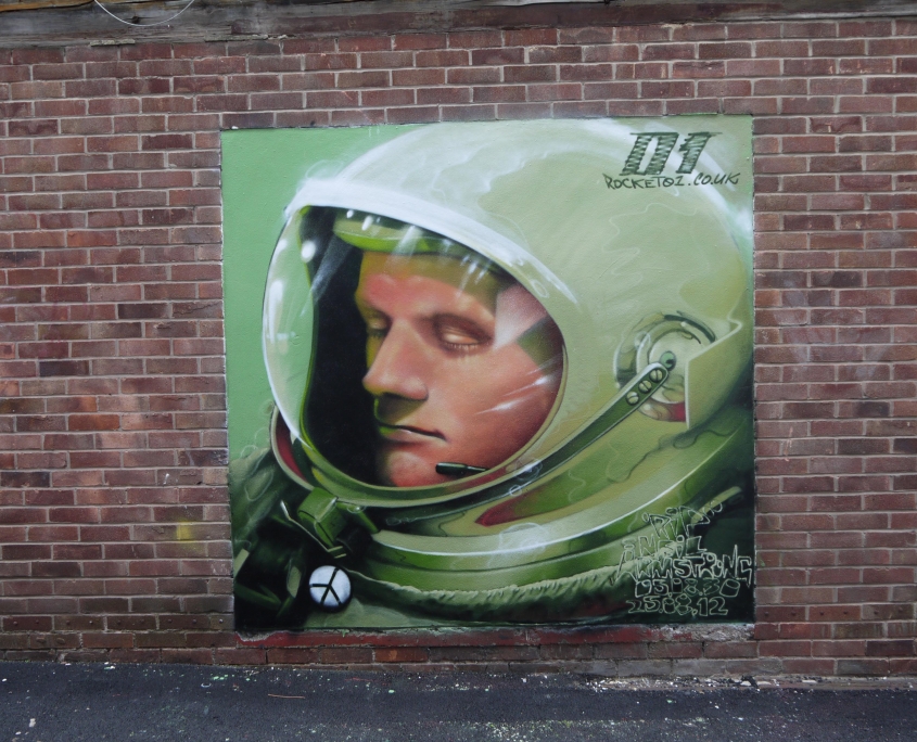 Neil Armstrong mural