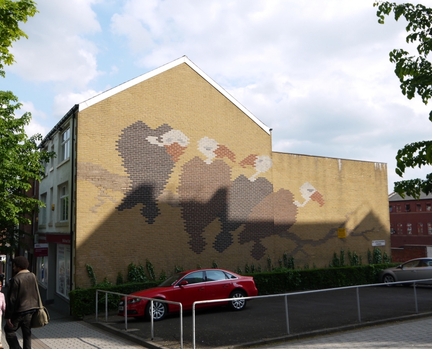 vulture brick mural sheffield