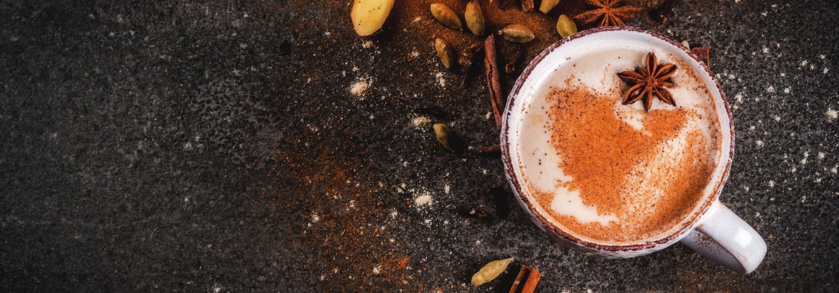 Sticky Chai Post header - a cup of traditional Indian masala chai tea