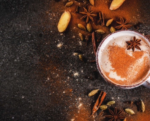 Sticky Chai Post header - a cup of traditional Indian masala chai tea