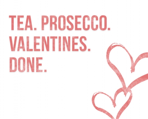 Tea & Prosecco Valentine's Cocktail Header Image