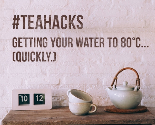 How to get boiling water to 80degC quickly - picture of teapot and cups