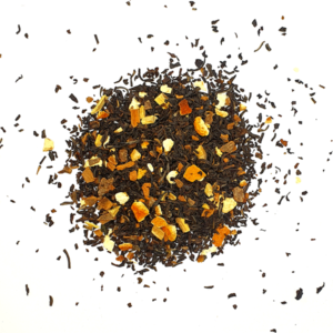 Batch Christmas Tea Blend Leaves from Above