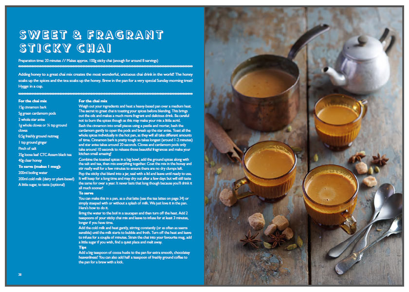 Tea Book Sticky Chai Recipe Pages